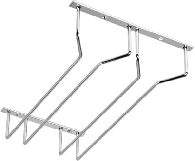 SOTECH Glazenhouder voor 2 rijen glazen 235 x 355 x 70 mm Chroom gepolijst Houder voor Keuken Bar Restaurant Cafés Café Bierglashouder