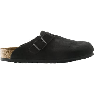 Birkenstock Slippers Boston Zwart Suede Narrow Maat 37