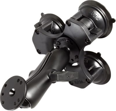 RAM® Twist-Lock™ Drievoudige Zuignapbevestiging met Ronde Plaat