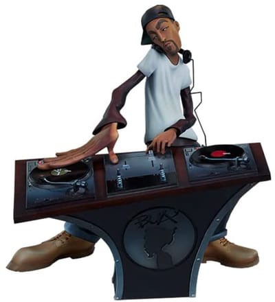 Allecto - Hip Hop Beeldje - Uniek Handgemaakt - Multicolor - Hip Hop Decoratie - Voor Hip Hop Liefhebbers - Type 1