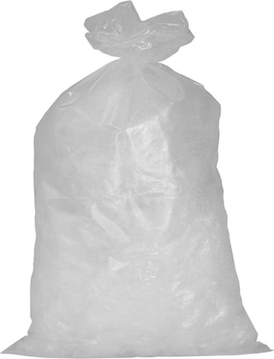 Vuilniszakken HDPE 58x100cm T23 | Doos 500 stuks (25 rol x 20 zakken) | Transparant