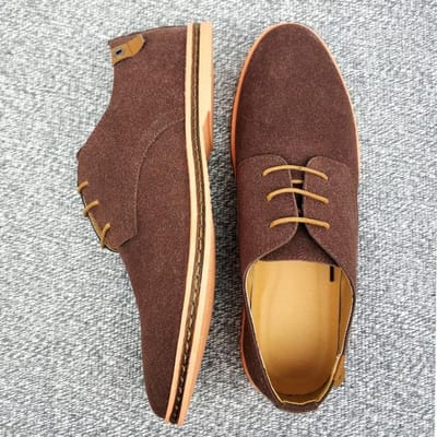 Heren Mode Kleding Schoenen Retro Suède Leer Heren Schoen Klassieke Oxford Casual Sneakers 48 Grote Maat Flats Comfortabele Heren Laarzen 40