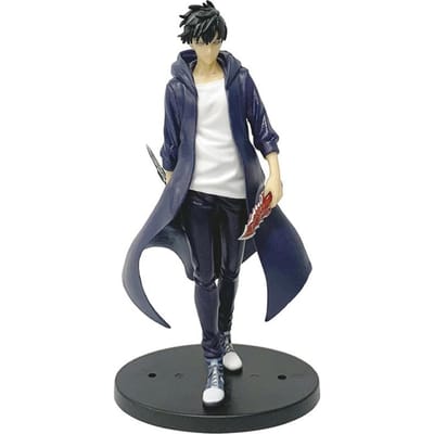 21CM Anime Solo Leveling Figuur Sung Jin Woo Geanimeerde Editie ESPRESTO Excite Motions-1 Vechtscène Model Speelgoedpop PVC Cadeau gray