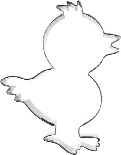 Koekjessnijder Edelstaal Kip 7 cm - Vormen - Uitsteekvorm - Cookie - Cutter - Uitsteekvormpjes - Koekjes - Bakken