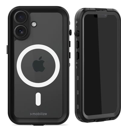 Mobilize Rugged Case hoesje geschikt voor Apple iPhone 16 - Effen Transparant - Kunststof, TPU (Zacht)