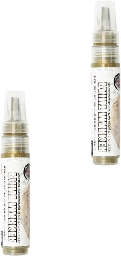 Acryl Markers - Verf Pennen - Outdoor Decoratie - Sneldrogende Waterdichte Inkt - 2 Stuks - Goud