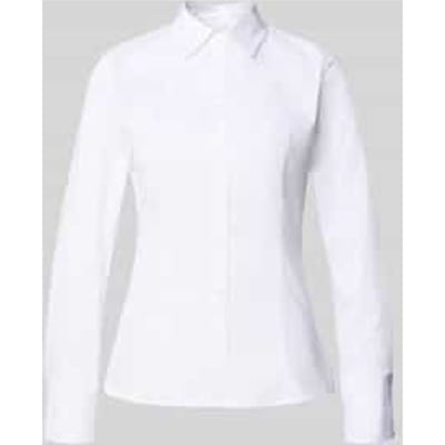 Shaped fit overhemdblouse van katoenmix model 'THE FITTED SHIRT'