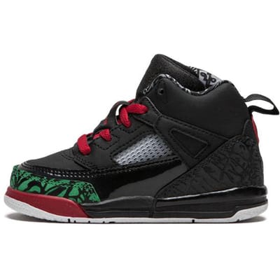 Jordan Spizike BT Slipbestendige Demping Slijtvaste Hoge Sneakers voor Peuters Zwart Rood Groen Baby En Peuter 317701-026 25