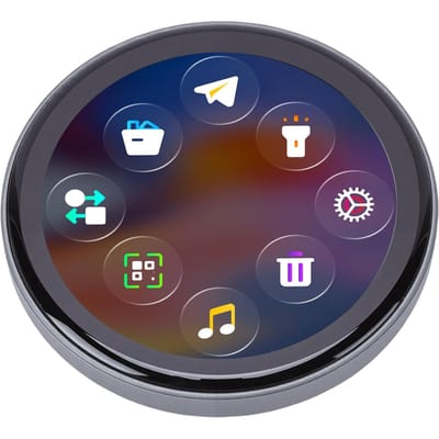 Digitaal Weergegeven Pixels Badge Speld Slimme HD Multifunctionele 7 Kleuren Dynamisch Lichteffect Elektronische Badge Anime Speld blue