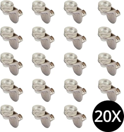 20 Legplankdragers transparante buffer 5mm