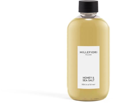 Millefiori Milano - Navulling voor Geurstokjes 250 ml - Honey & Sea Salt - 4-5 maanden