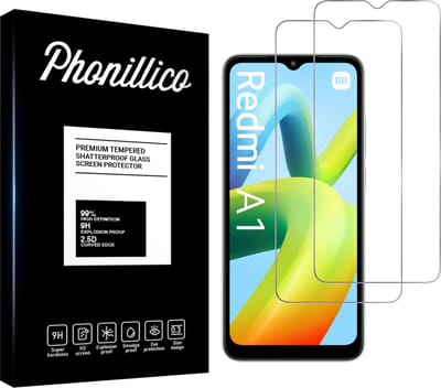 Screenprotector voor Xiaomi Redmi A1 / Redmi A2 - 2 stuks Beschermglas van glas Transparante glazen schermbeschermfolie