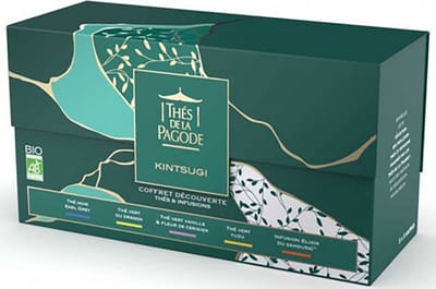 Thés de la Pagode - Giftset - Assortiment Thee - Biologische thee - Box Tea collectie "Kintsugi" (25 theezakjes)