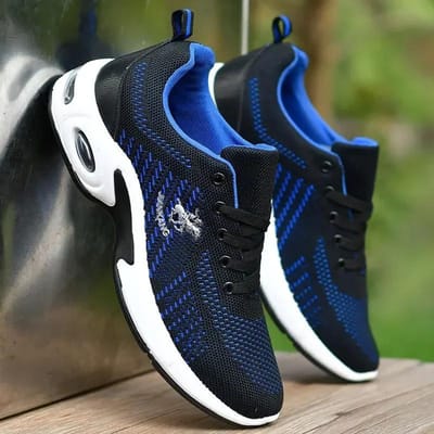 Kwaliteit Heren Sneakers Leer Heren Casual Sneakers Platform Man Sportschoenen Schokabsorptie Mannelijke Tennisschoenen 46 black