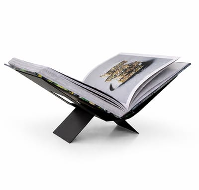 XEMM Boekenstandaard - Boekenhouder - Salontafelboek - 32 x 20 x 15,5 cm - Metaal - Zwart