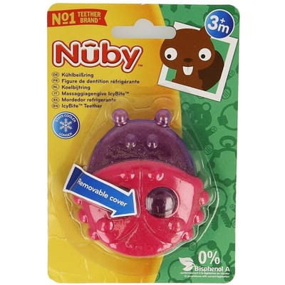 Nûby Koelbijtfiguur Diertjes Met Beschermhoes 3mnd 1 Stuk