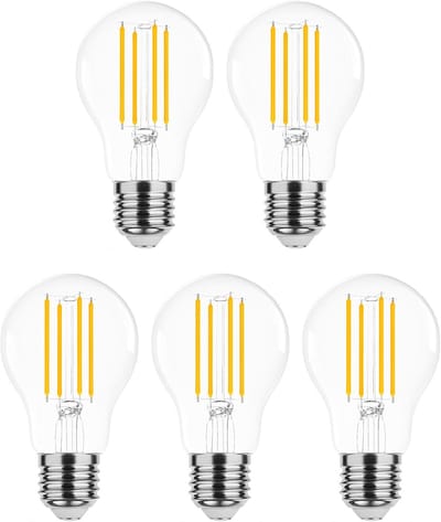 Modee E27 LED Lamp 7W - 806lm - 2700K - Warm Wit - LED Filament Globe A60 - Vervangt 60W Halogeen Gloeilamp - 5 stuks