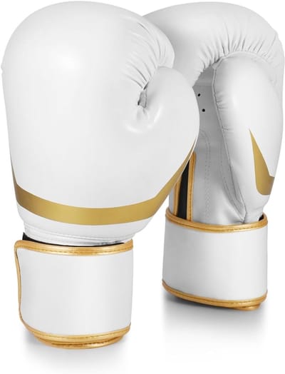 Duurzame Witte Bokshandschoenen 10oz voor Training en Sparring - Perfect voor Boksen, Muay Thai en MMA