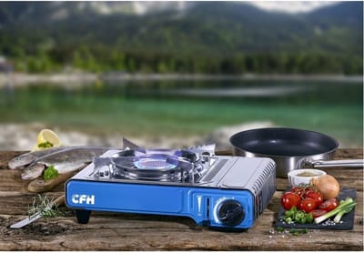CFH Gaskooktoestel GK423 met Piëzo-ontsteking - Gas Stove - Camping Kooktoestel - Gaspit - Gasfornuis - Gasstel - Cooker