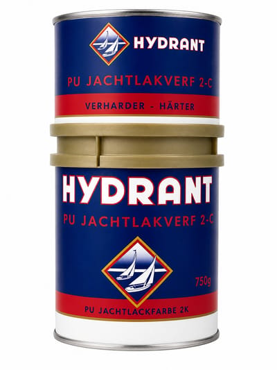 Hydrant PU Jachtlakverf 2C Hoogglans Tweecomponenten Jachtlak Set 750 gram inclusief Verharder voor Hout, Metaal en Andere Ondergronden – Kleur 303