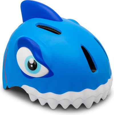 Crazy Safety - Kinderfietshelm - Fietshelm voor kinderen - Blauwe Haai - EN1078 Gecertificeerd - Maat S - 49/54 cm verstelbaar
