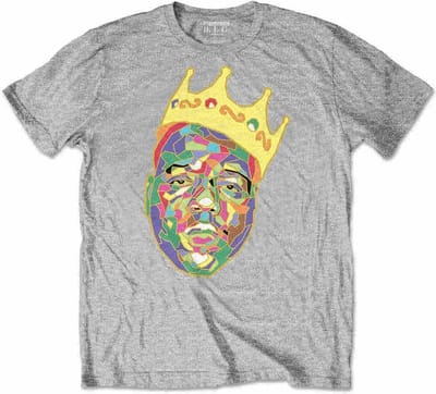 Biggie Smalls - Crown Kinder T-shirt - Kids tm 4 jaar - Grijs