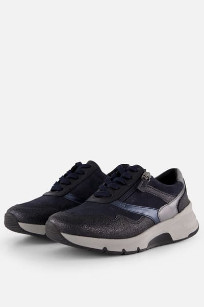 Feyn Feyn Jasmin Sneakers blauw Suède
