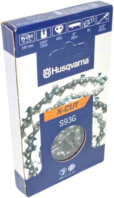 Husqvarna X-CUT S93G Zaagketting (Semi-Haaks) - 3/8''mini - 1,3 mm - 40 Schakels - 25 cm