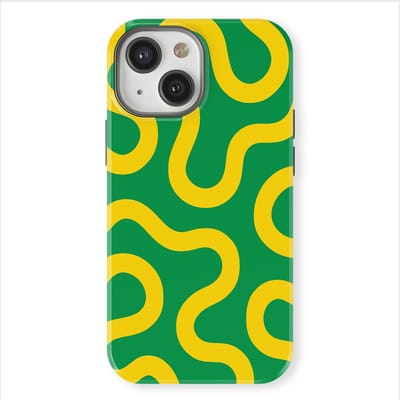 DripCase Motion Flow Tough Hoesje geschikt voor iPhone 13 Mini | Backcover met Mag | Trendy Design | Valbescherming | Reggae Flow
