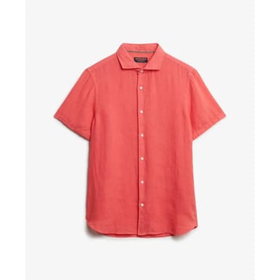 Superdry - Linnen vakantie-overhemd met korte mouwen - Heren - Shirts