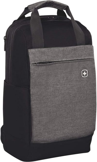 Stevige 16 inch Laptoptas met Tabletvak - Zwart/Grijs
