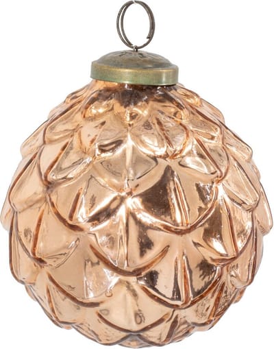HomeBound by KY | Glazen kerstbal copper | 10x10x10cm | kerstbal