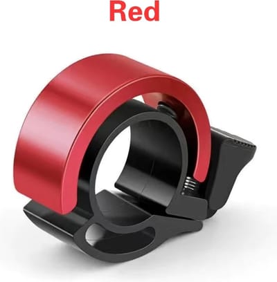 Fietsbel onzichtbaar strak design (Rood) (Geschikt voor 22mm Stuur!) nog beter bestand tegen een stootje gemaakt van Hoogwaardig Aluminium en Kunststof - Fiets - Bel