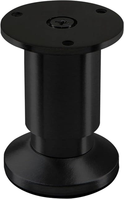 Meubelvoet - Bankpoot Sofa poot - Meubels Stabiliseren - Verstelbaar tot 15 mm - 80 mm Hoogte - Zwart