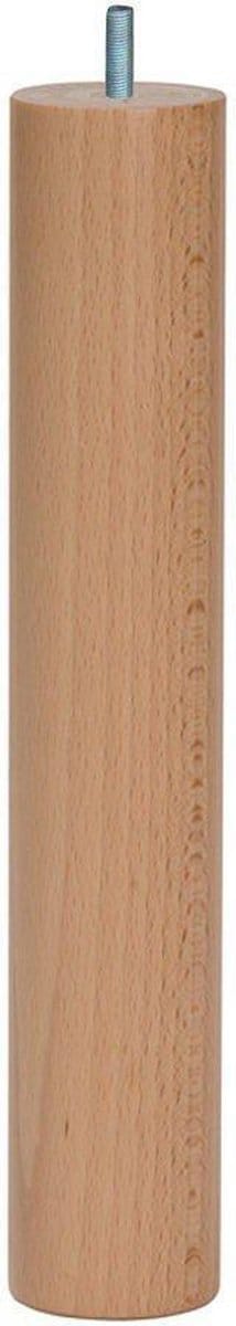FLE - Meubelpoot rond Ø 4 cm en hoogte 26 cm van massief hout (M8)