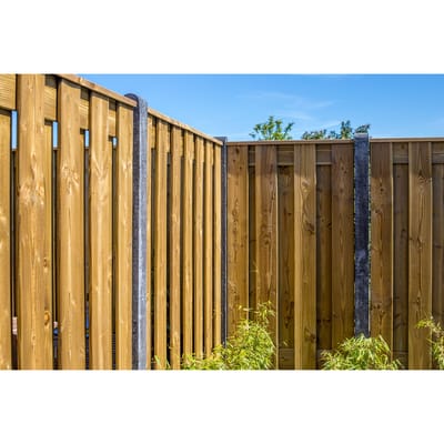 Intergard Hout beton schutting antraciet 200x190cm (per set)