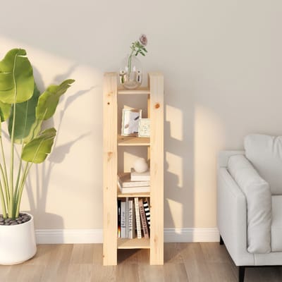 vidaXL - Boekenkast - / - kamerscherm - 41x35x125 - cm - massief - grenenhout