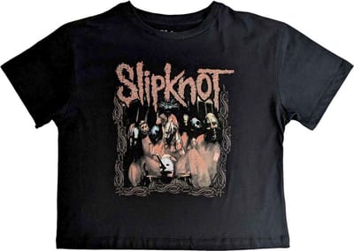 Slipknot - Band Frame Crop top - M - Zwart