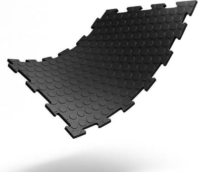 PVC Vloertegels - Kliktegels Garagevloer - Werkplaats Vloer - Antislip Waterdicht - 48x48 cm - Zwart