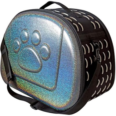 Hondentas Laser Huisdiertas Draagbaar Eénschouder Draagbare Kattentas Hond Rugzak Grote Ruimte Box S 35*20*22cm gray