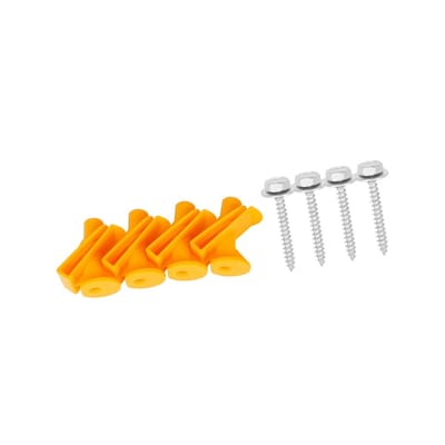 Dailygoods- Montageclips Geel - Bevestigingsclips Auto - Kunststof - M4 Schroef - 4 Stuks - Geschikt voor Smart Fortwo 2008-2014