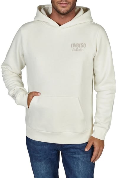 riverso Heren trui RIVScott regular fit Wit S Volwassenen Capuchon met trekkoord