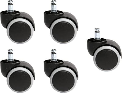TopStar hard floor castors, set of 5, black