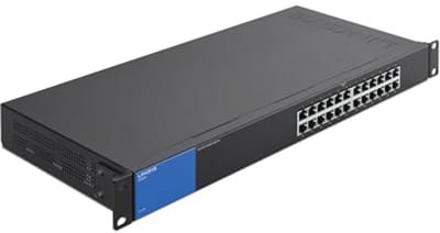 24-poorts Gigabit Netwerk Switch - Ethernet Switch/Hub met Stalen Behuizing voor Thuis en Kantoor - Tafel- of Wandmontage, Plug and Play