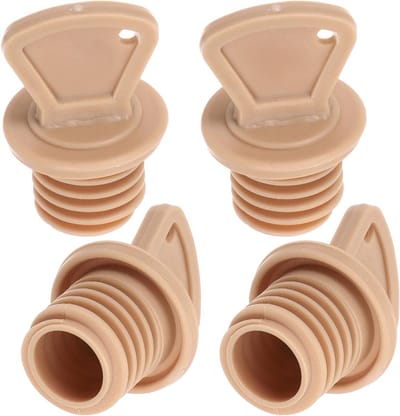Warmwaterkruik Stoppen - Vervangingsdoppen Set - Lekvrije Warmte - Hoge Temperatuur Bestendig - 4 Stuks - Koffie