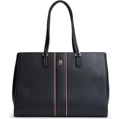 Tommy Hilfiger Daily Tote Corp Space Blue Maat: OS | Handtassen Outlet | Dames | Zwart