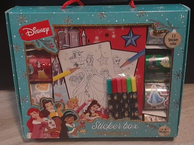 Disney Princess kerst kleurboek met leuke stickers voor kinderen