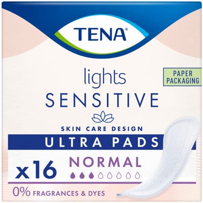 TENA Sensitive Lights Ultra Pads Normal - 3 x 16 stuks - Voordeelverpakking