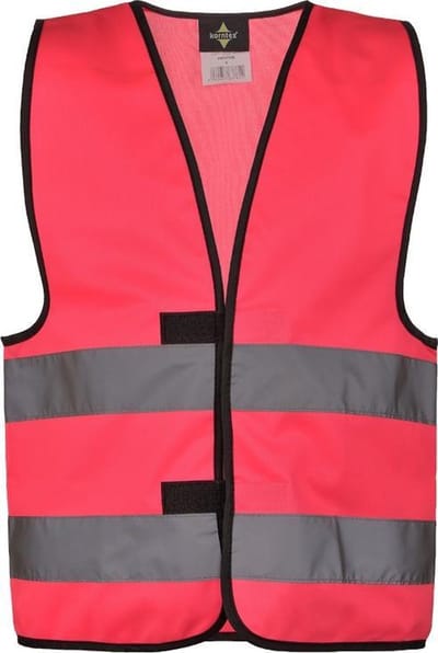 KX200 Korntex Veiligheidshesje kind EN 1150 - Maat XXS (3-4 jaar) - Unisex – Neon Roze