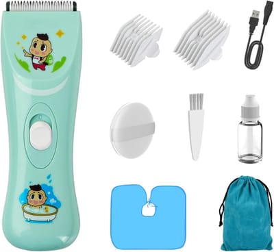Stille Oplaadbare Kinder Haartrimmer - Waterdicht voor Baby's en Peuters